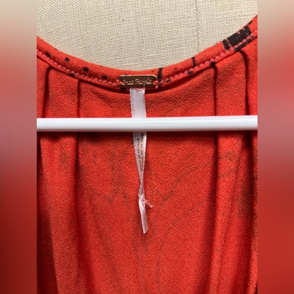 ❤️Free People Orange blouse NWT - Picture 4 of 7